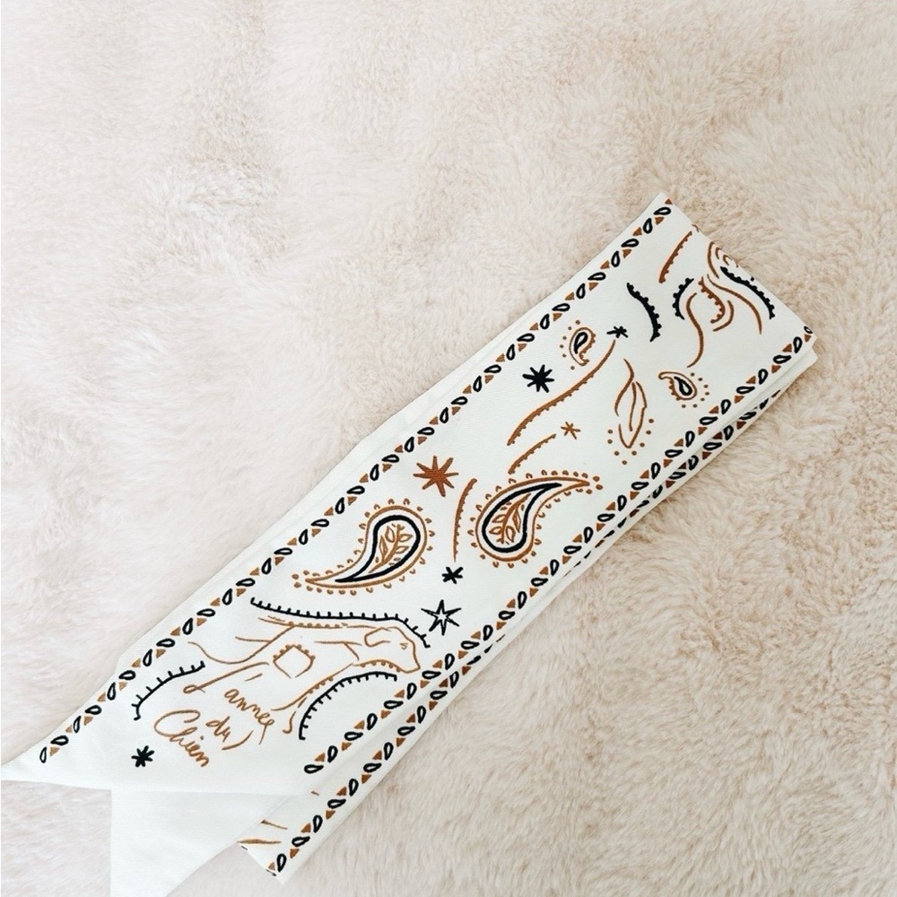 Dior L’anne Du Chien (Year of Dog) Mitzah Scarf *RARE*